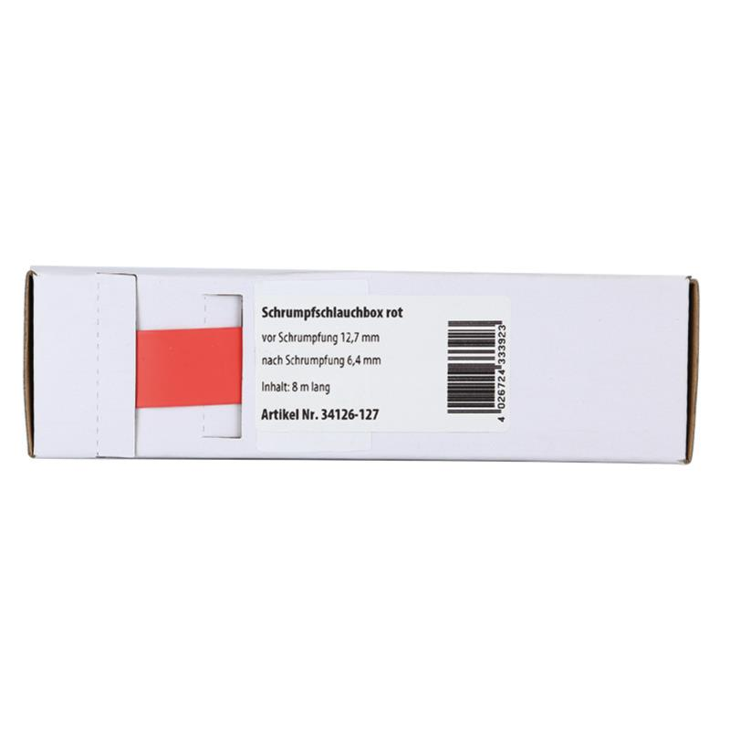 ACV Schrumpfschlauch rot Ø 12,7 mm / Länge: 8 m