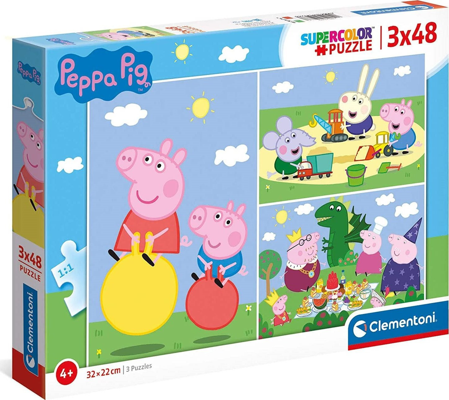 Clementoni Peppa Pig Puzzel met 144 stukjes (3x48)