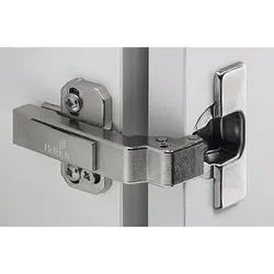 Möbel-Topfscharnier, Intermat 9936, 77708, 95°,Kröpf. 5mm, ZDG silber vernickelt - silber