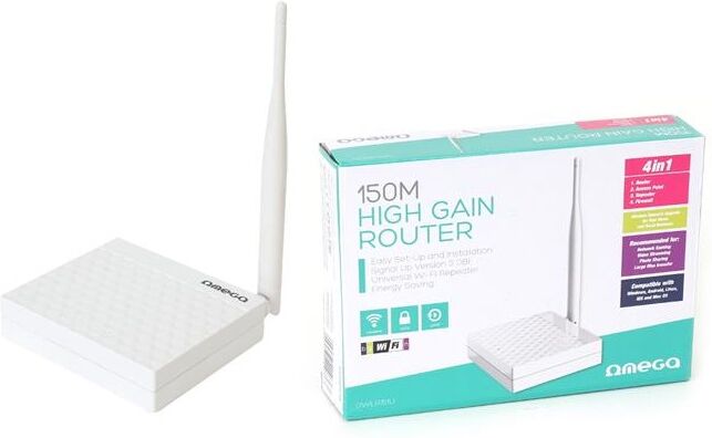 Router / Access Point / Repetidor / Firewall Wireless N 150Mbps - OMEGA