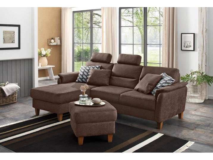 Home affaire Ecksofa Palmera L-Form, B: 244 cm - OTTO. Verlässliche Qualität., optional Schlaffunktion & Bettkasten, Federkern