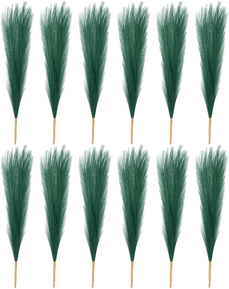 Omgoods - 12 stuks Faux Pampas Grass - Boho decoratie voor bruiloften en feesten