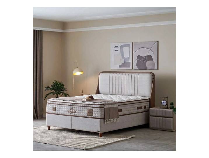 Bambi Boxspringbett mit matratze Bambi Nirvana Zen inkl. Lieferung (Set, 2 Bettkästen + Matratze + Kopfteil)