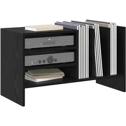 vidaXL Erica (Platten), CD- & Schallplatten Aufbewahrung, Schwarz