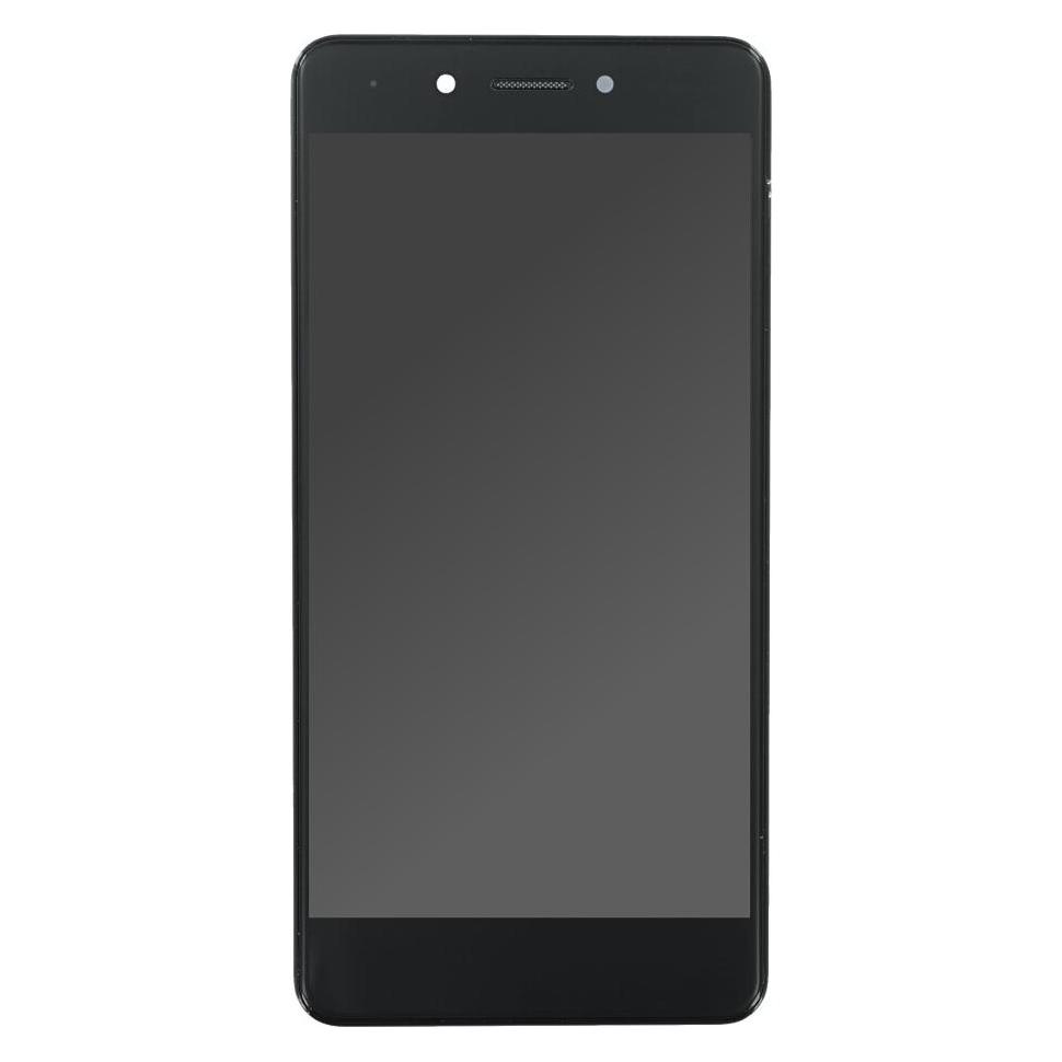 OEM Display-Einheit + Rahmen für Huawei Nova Smart schwarz, ohne Logo (Display, Huawei Nova) (25434489)
