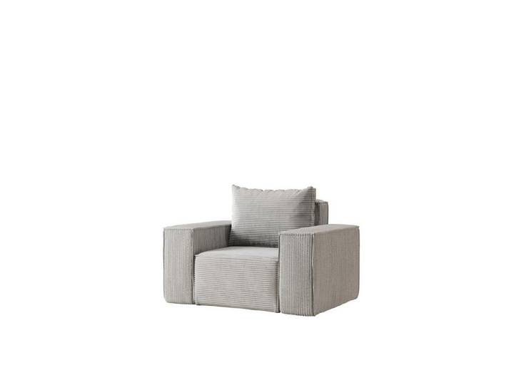 Fun Möbel Sessel Designersessel ESTELLE in Stoff (Die Serie ESTELLE bietet eine große Auswahl an Möbeln), Rücken echt bezogen