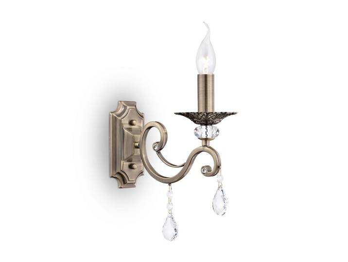 Wandleuchte Grace Messingfarben max. 60 Watt Wandlampe