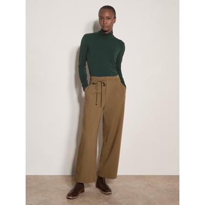 Stoffhose APRICOT "Bundfaltenhose", Damen, Gr. 8, N-Gr, stone, gewebt, , Modisch, normal, Hosen Stoffhose, mit Gürtel