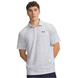 UNDER ARMOUR Matchplay Printed Poloshirt Herren 105 - white/academy/academy M