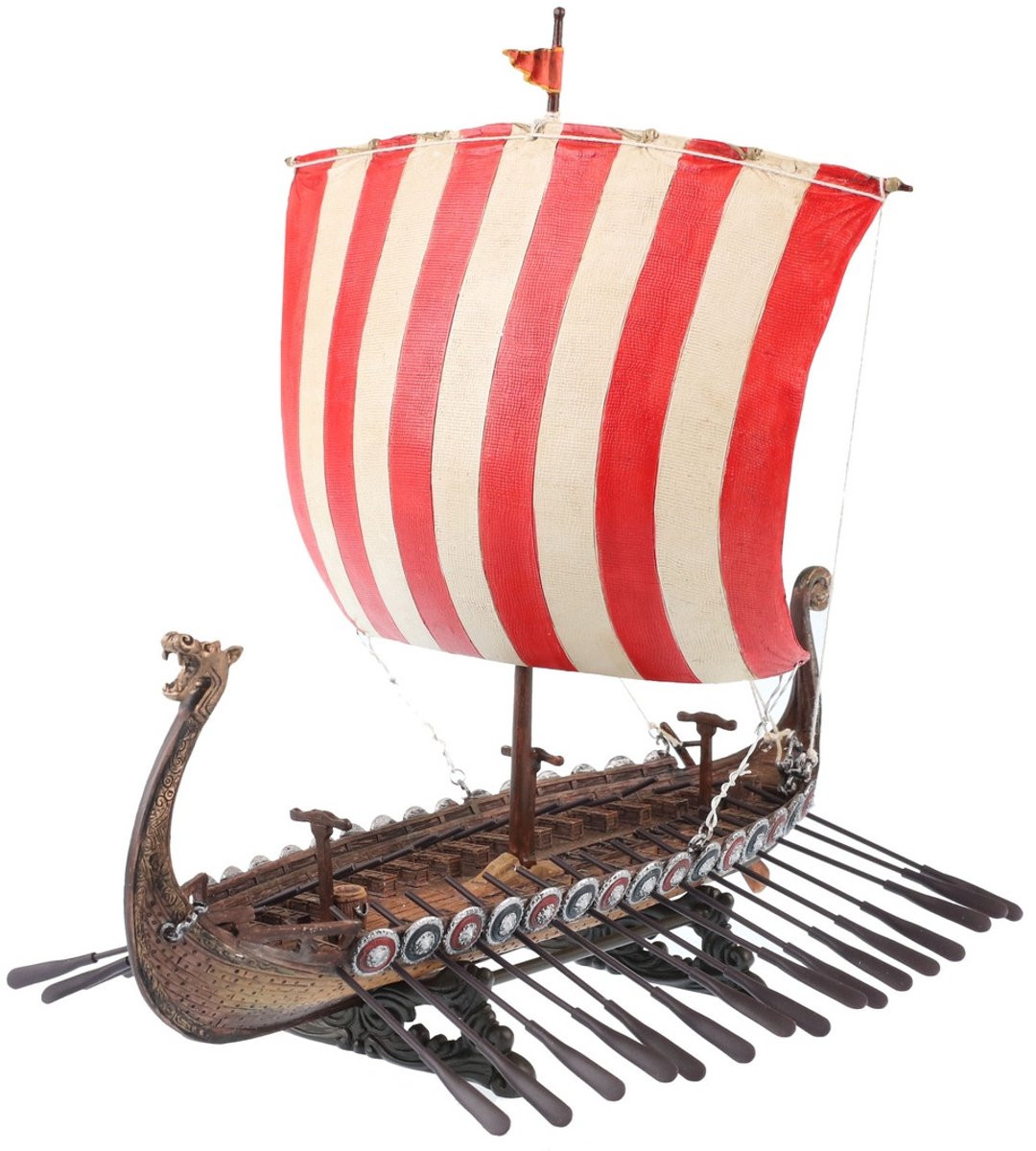 Veronese Design Viking Longship Miniatuur Beeld H 15,5cm L 17,5cm