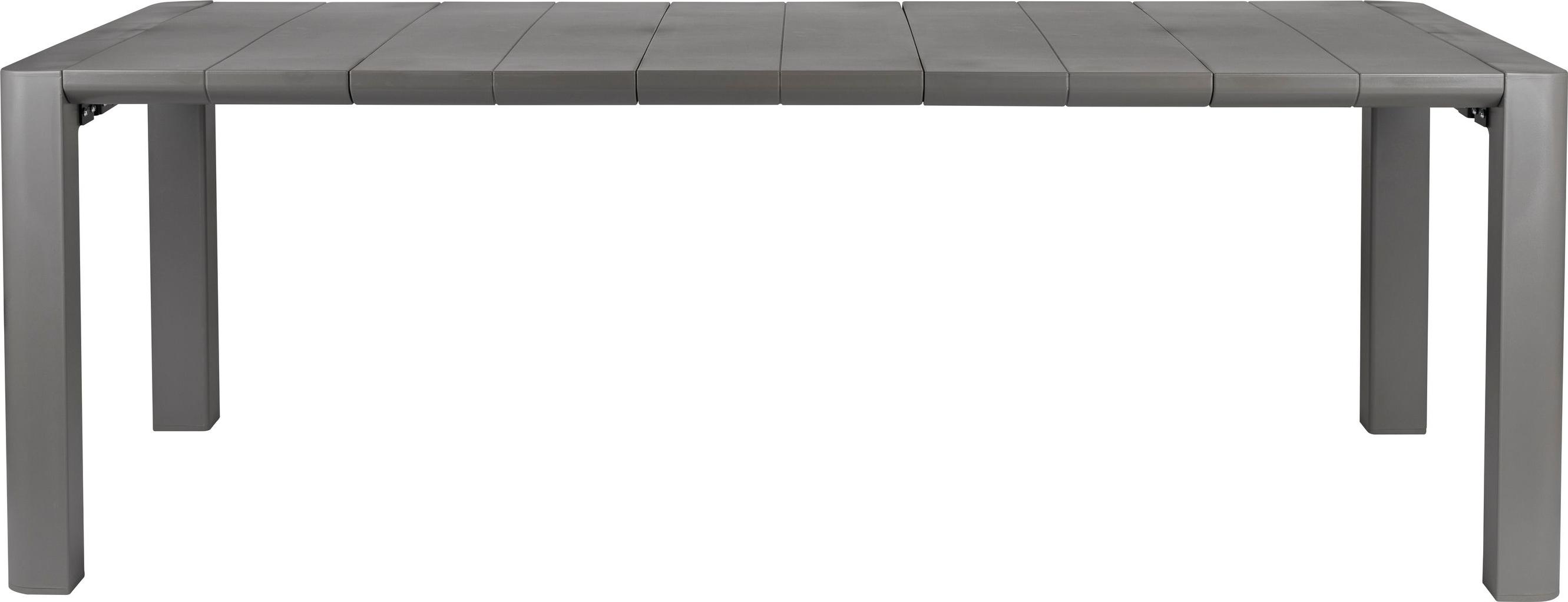 Housecraft Living Alban Gartentisch Rechteckig 220x100 cm Metall Grau