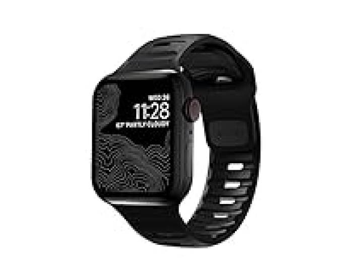 NOMAD Sport Band V2 - Pour Apple Watch 42/44/45/49 mm - Bracelet de montre résistant et imperméable, noir, 40/41 mm, lanière