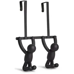 umbra Buddy Türgarderobe mit Doppelhaken - schwarz