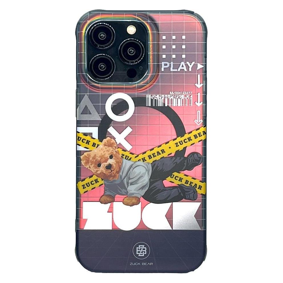 Zuck Bear NEW YORK NEVER SLEEPS MAG Hülle kompatibel mit MagSafe für IPHONE 15 Pro Queens Spark (Apple iPhone 15 Pro) (56667318)