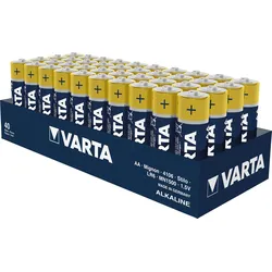 VARTA AL 40XAA - Alkaline Batterie, AA (Mignon), 40er-Pack, Longlife