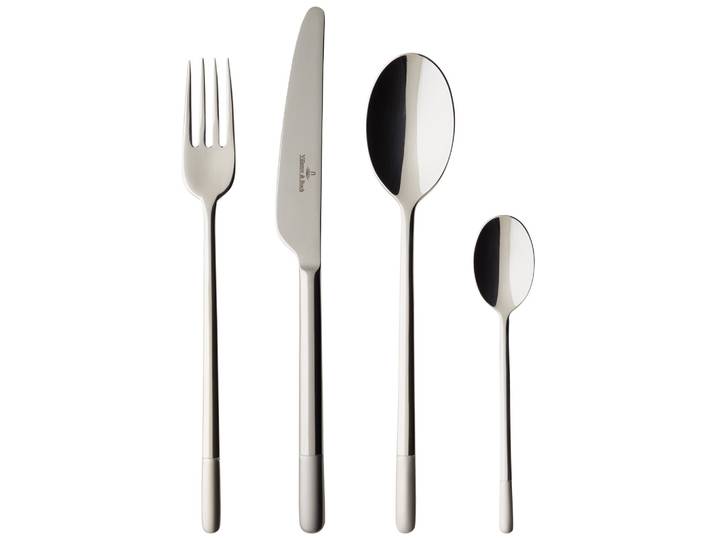 Besteck-Set VILLEROY & BOCH Tafelbesteck Ella 24er Set silber , silber, Essbesteck-Sets, Besteck-Set