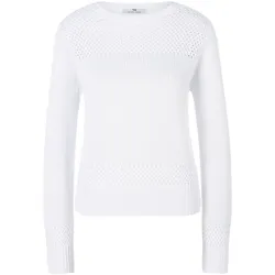 Pullover U-Boot-­Ausschnitt Peter Hahn weiss, 48