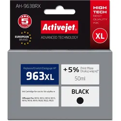 Activejet, Druckerpatrone, AH-963BRX Tinte für HP Drucker Ersatztinte HP 963XL 3JA30AE Premium 2100 Seiten schwar (BK)