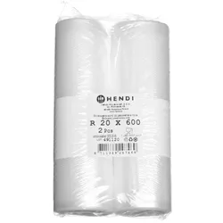 Hendi Geprägte Vakuumbeutelrolle für die Aufbewahrung von Lebensmitteln,, 2 Stk., 6000x200mm, Lebensmittelverpackung