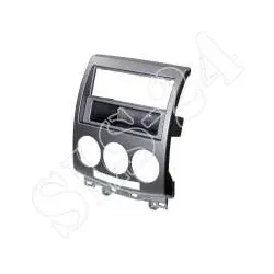 2-DIN Doppel-DIN Radioblende mit Fach Mazda 5 2006-2012 Silber Radio Blende R...