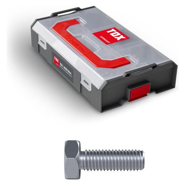 Tox L-Boxx Mini Sechskantschrauben M8 + M10 DIN 933 Sortiment (90 Stk.) (90 Schrauben pro Stück) (M8+M10DIN933SORTIMENT)