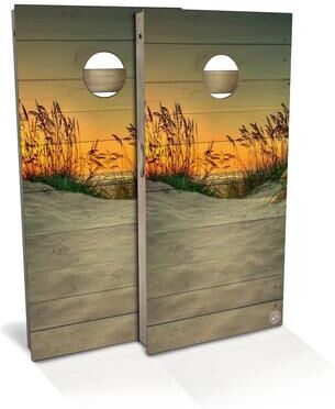 Skip's Garage Sea Oats Outdoor Cornhole Board Set