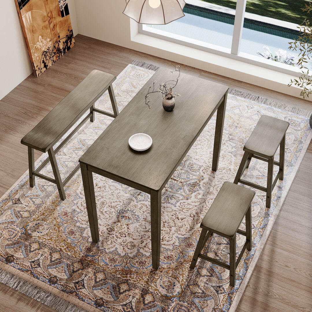 EUCamping World Int. (Alphamarts) 4 -Person Dining Set Smoky Brown 4