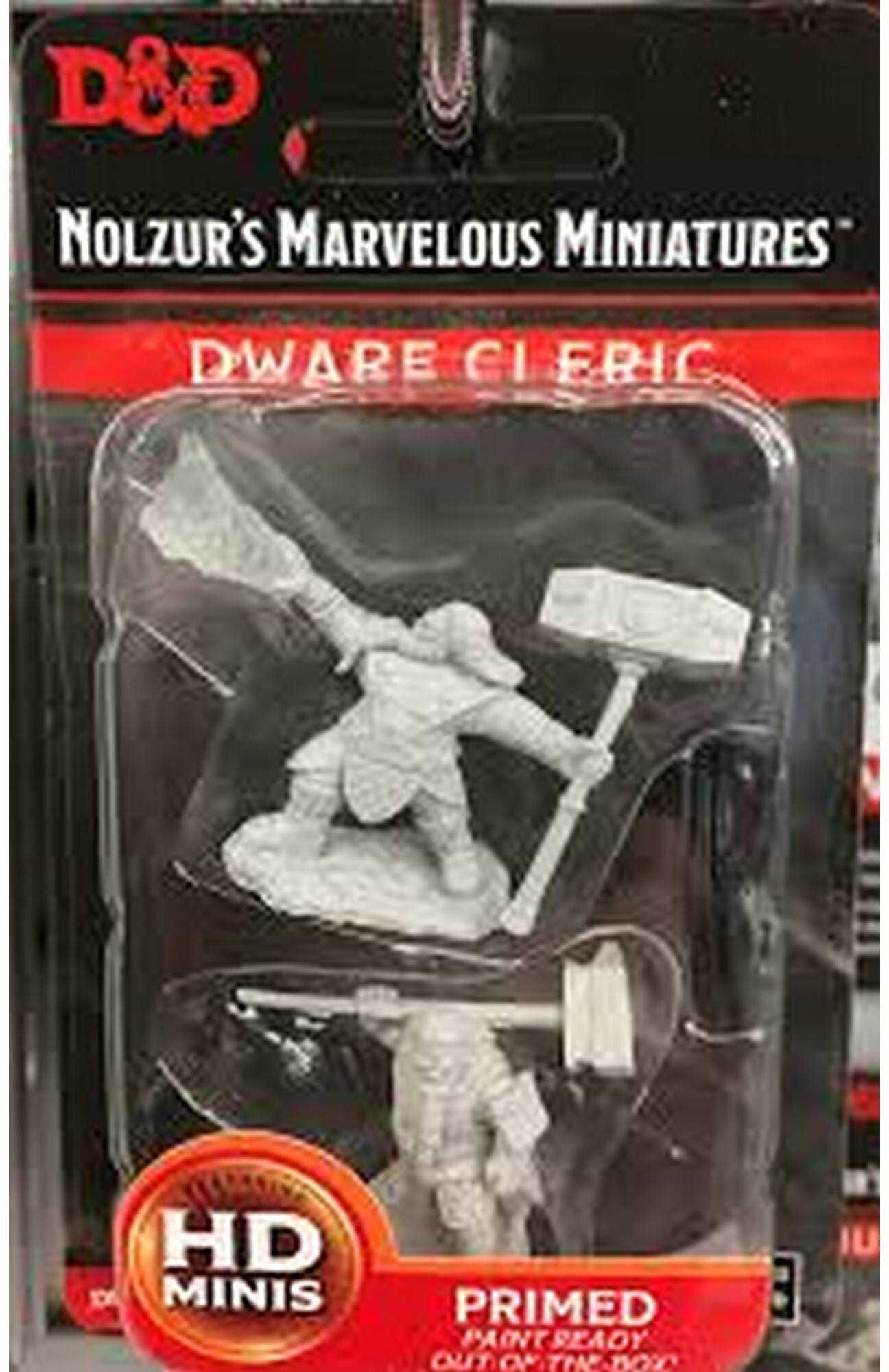 Wiz Kids LLC Dungeons & Dragons Nolzur’s Marvelous Unpainted Miniatures Male Dwarf Cleric W11 for Tabletop Role-Play
