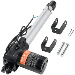 VEVOR 6000N Linear Actuator DC 12V Linearantrieb IP44 Elektrischer Linearmotor 200mm Hublänge Geräuschpegel ≤ 50dB Elektrische Türöffner 5 mm/s Fahrgeschwindigkeit Lineartechnik Verstellantrieb