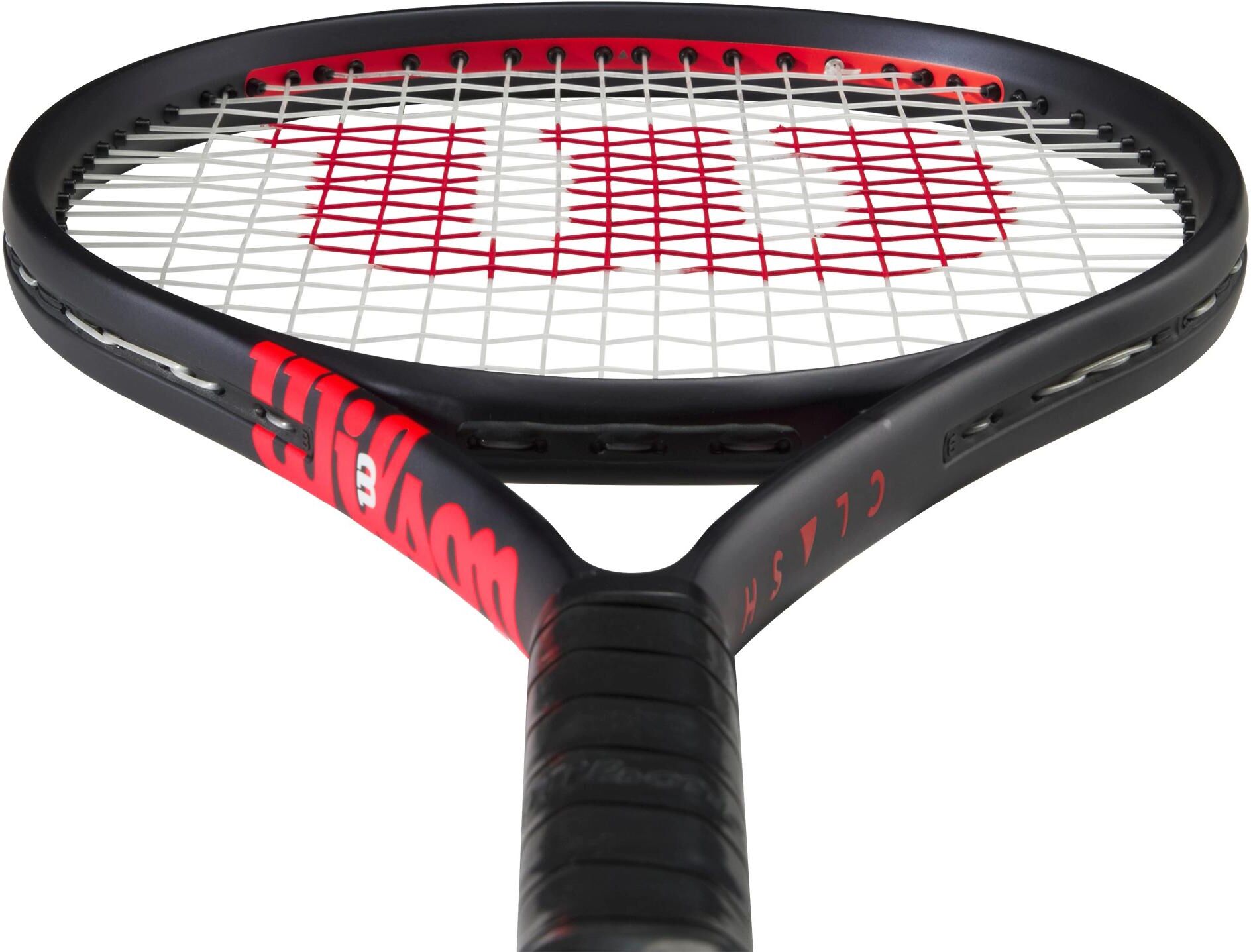 Tennisschläger WILSON "Clash 26 V3 Besaitet", schwarz (rot, schwarz), Racketsportschläger, Kinder, Tennisschläger rot, schwarz Einheitsgröße