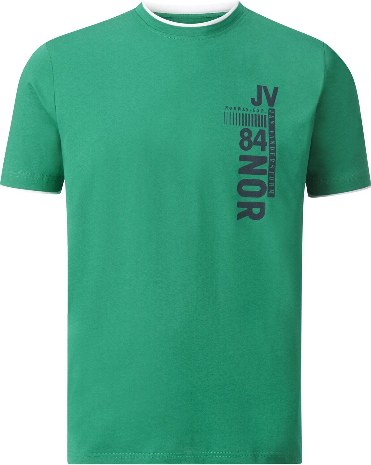 T-Shirt JAN VANDERSTORM "T-Shirt FLEMMING", Herren, Gr. L, grün, Shirts T-Shirt
