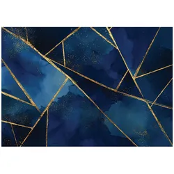 FOTOTAPETE Marmor Glanz Blau 250x175 cm
