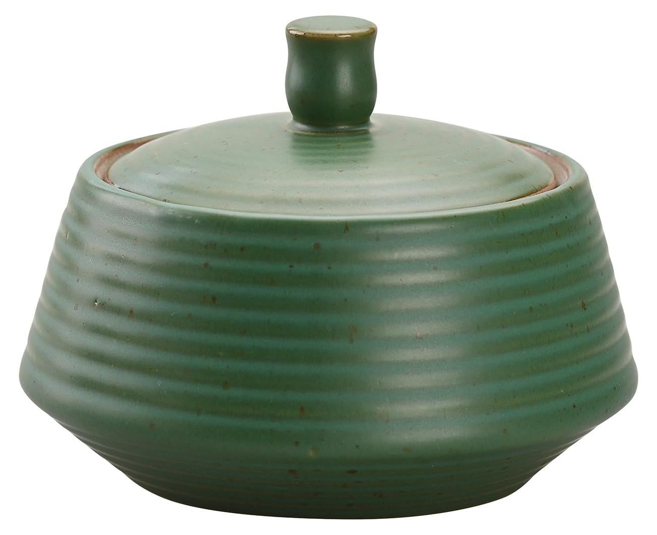 Dripio Retro keramische voorraadpot, luchtdicht, 414 ml, groen