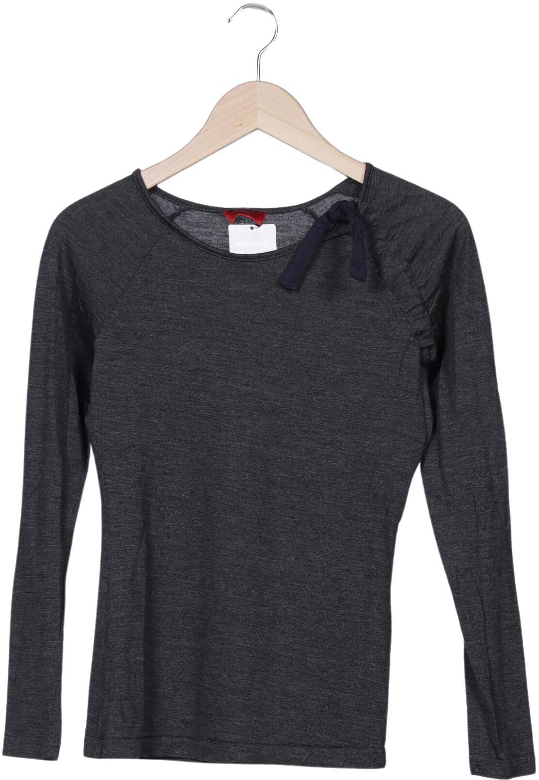 Hugo by Hugo Boss Damen Langarmshirt, Grau, Gr. XS, Wolle - Second Hand
