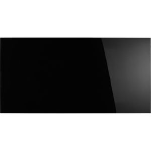 Magnetoplan Glas-Magnettafel 13410012, Design-Glasboard, glänzend, schwarz, mit Metallrückwand, 240 x 120 cm