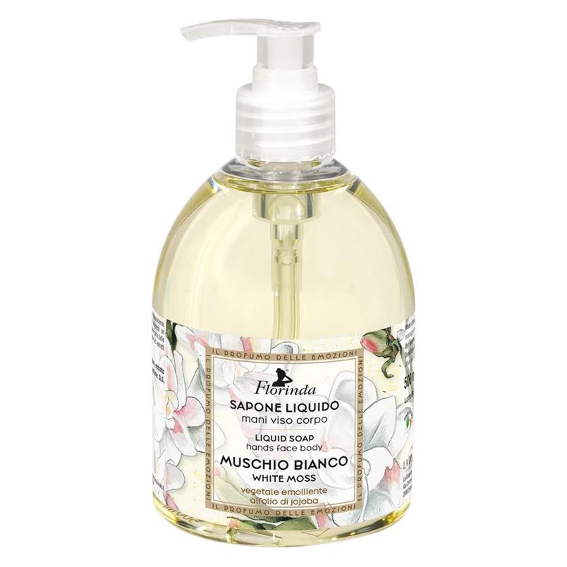 Florinda , Weisses Moos, Moschus, Feuchtigkeitsspendende & Reinigende Flüssigseife, Hände & Körper (Flüssigseife, 500 ml) (74847890)