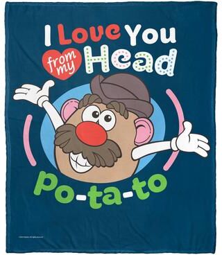 Northwest Hasbro Potato Head Head to Po-ta-toe Silk Touch Throw Blanket