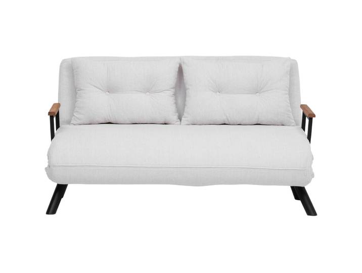 Bettsofa Foldbar weiss Stoff B 133 T 50 cm - Bettsofa