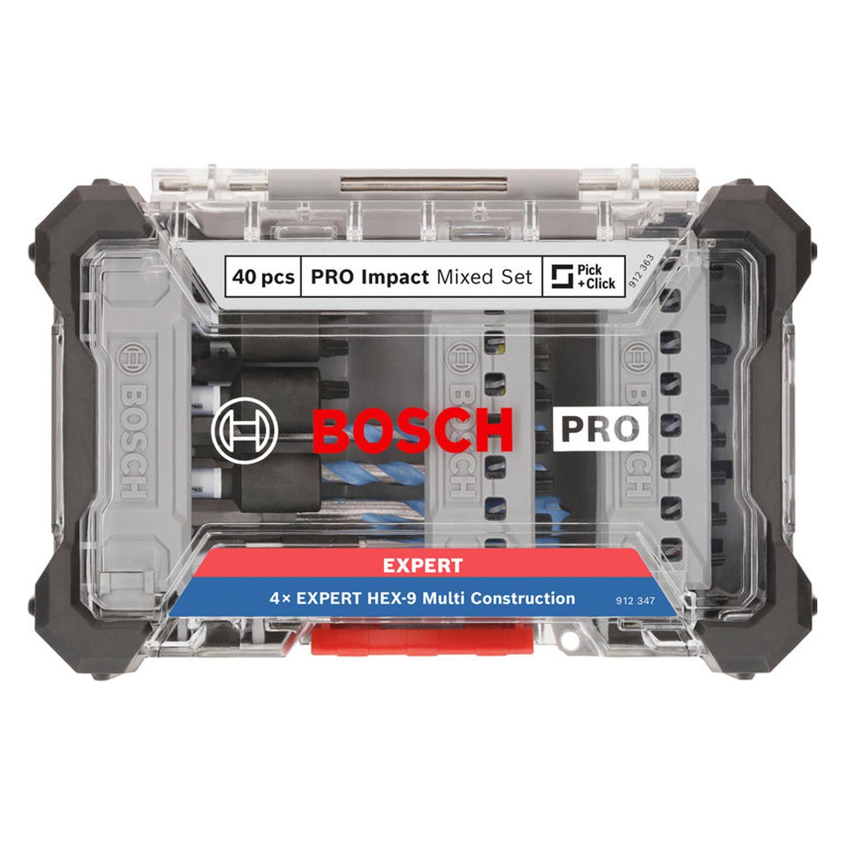 Bosch Professional Zubehör Schrauberbits und Multi Construction Bohrer Mixed Set (2608521U85)