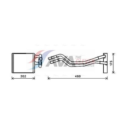 AVA CLEVER CHOICE Wärmetauscher, Innenraumheizung fda6455 für Ford