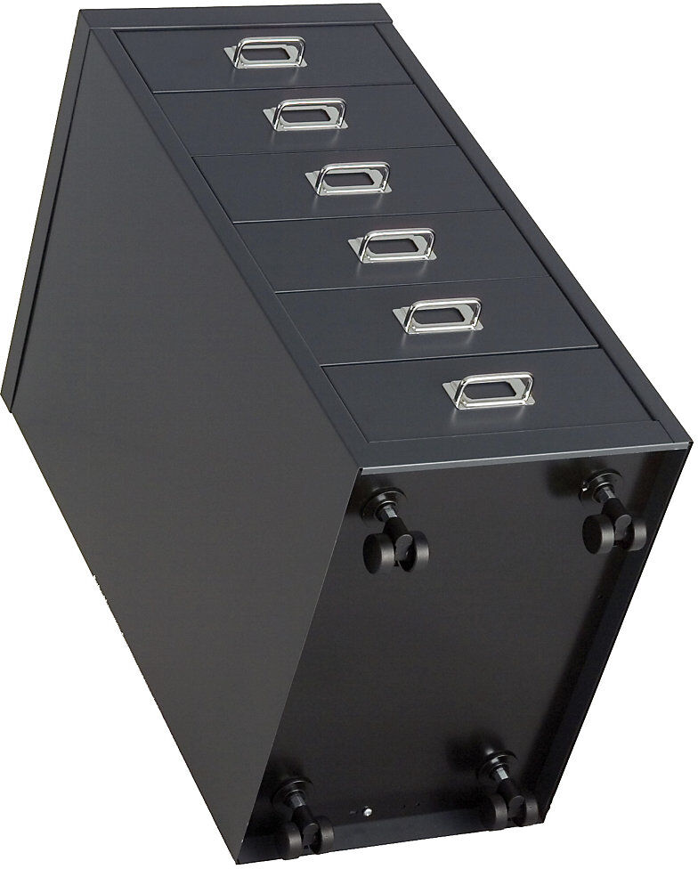 MultiDrawer™ Rollenuntersatz, für Format DIN A4, schwarz BISLEY