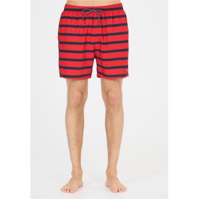 Badeshorts CRUZ "Danyel", Herren, Gr. XXL, US-Größen, rot, Elasthan, Polyester, gestreift, Badehosen Badeshorts, Aus atmungsaktivem Material