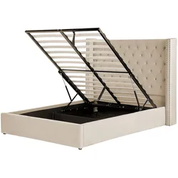 POLSTERBETT 140/200cm Beige Lubbon