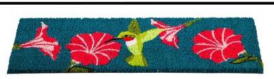 Evergreen 28 in. x 9 in. Hummingbird and Petunias Kensington Switch Mat