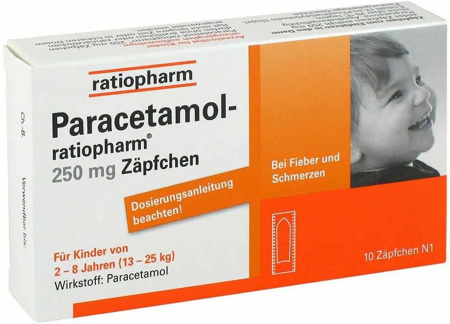 Paracetamol ratiopharm 250mg