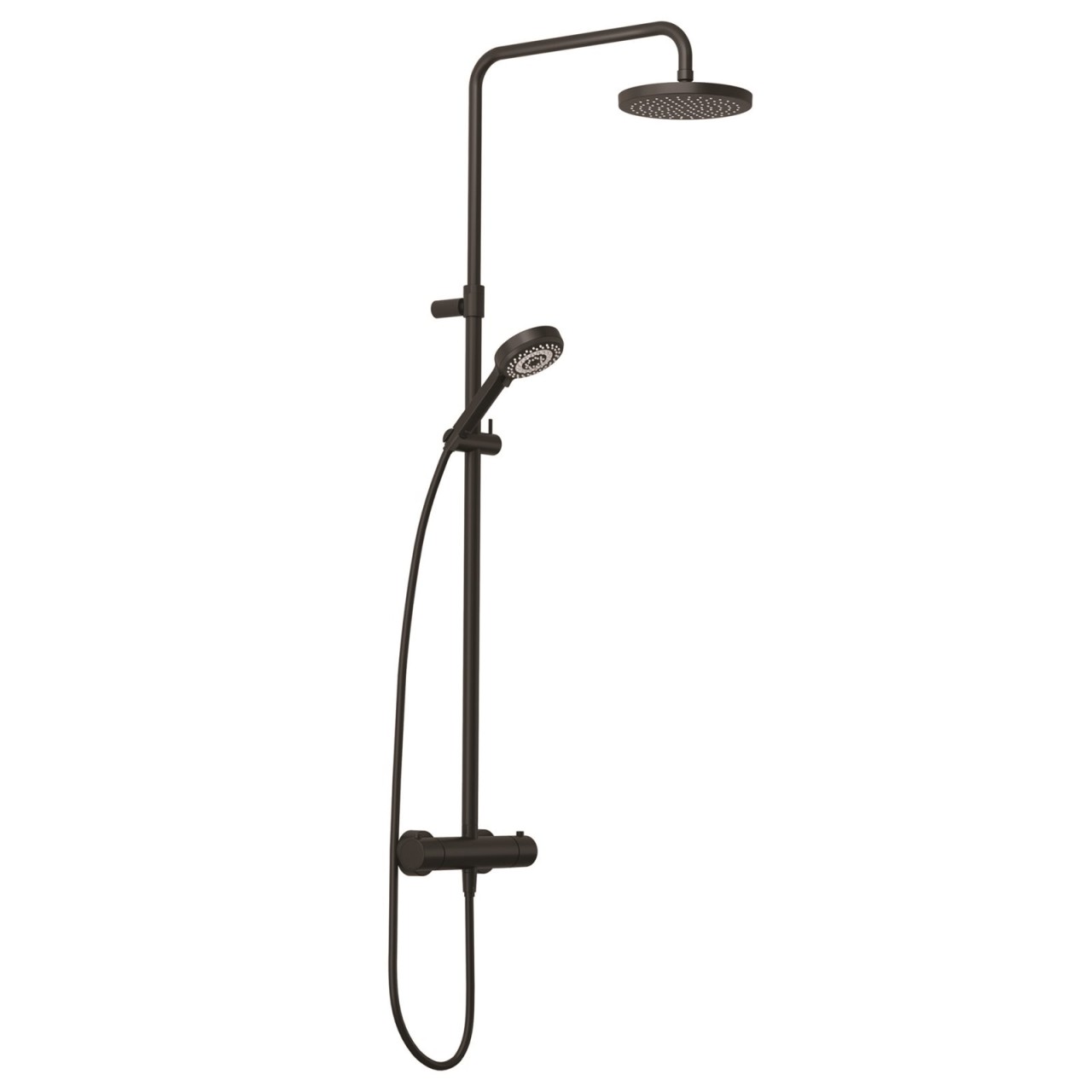 Kludi DIVE DIVE S 3S Thermostat Dual Shower System mattschwarz, 6807939-00 6807939-00