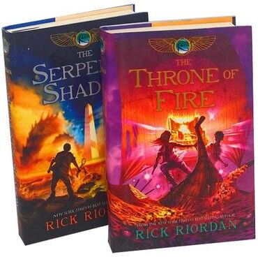 Disney The Kane Chronicles Collection 2 Books Set by Rick Riordan The Serpents Shadow, The Throne of Fire