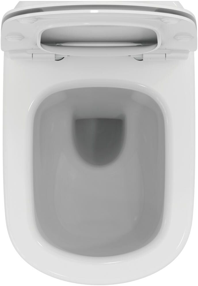 Cuvette suspendue + abattant ultra-fin frein de chute TESI IDEAL STANDARD T354601