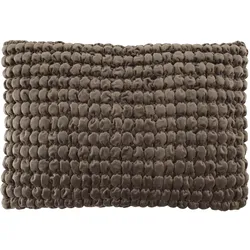 Chic Antique Aix Kissenbezug mit Smock-Stickerei Mokka, L 50 x B 35 cm - Mokka