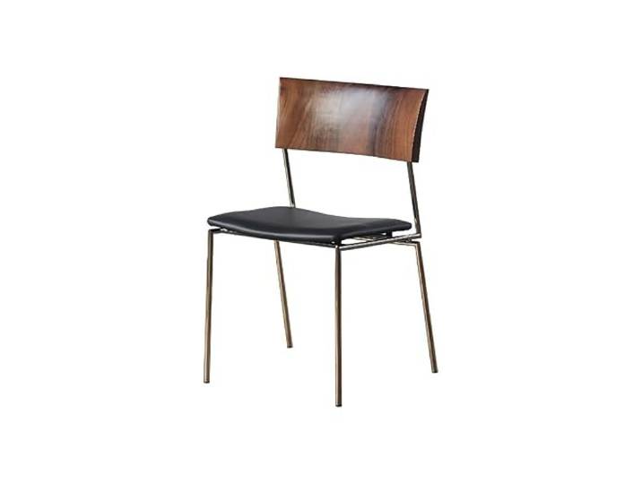 DIANXI Lounge-Sessel Italienischer minimalistischer Stuhl mit massiver Rückenlehne, Esszimmerstuhl im antiken Stil, Café-Retro-Loungesessel, Edelstahlstuhl